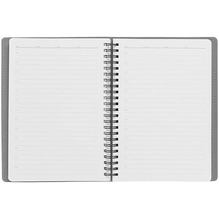 Ежедневник Spring Shall, недатированный, черный с серым