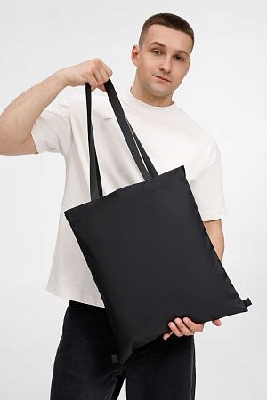 Шопер B3, черный с черными ручками