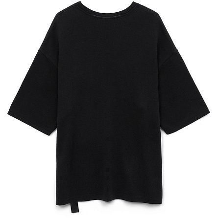 Джемпер с коротким рукавом Siluetti Volumica, черный, размер XS/S