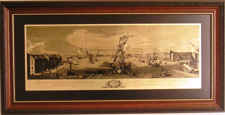 Гравюра "Панорама СПб В"