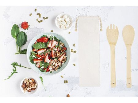 Набор из бамбуковой ложки и вилки «Endiv»