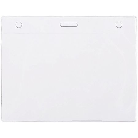 Карман для бейджа Lucid, горизонтальный, из фактурного ПВХ