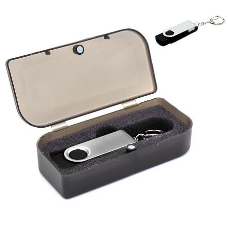 Флешка Twist 16 Гб в футляре, черная