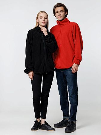 Куртка флисовая унисекс Fliska, красная, размер M/L