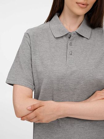 Рубашка поло унисекс Tervise, серый меланж, размер L