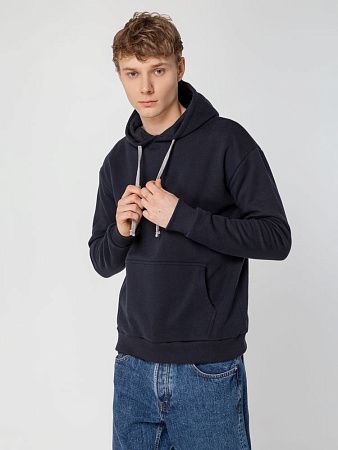 Толстовка с капюшоном Unit Kirenga Heavy, темно-синяя, размер XS