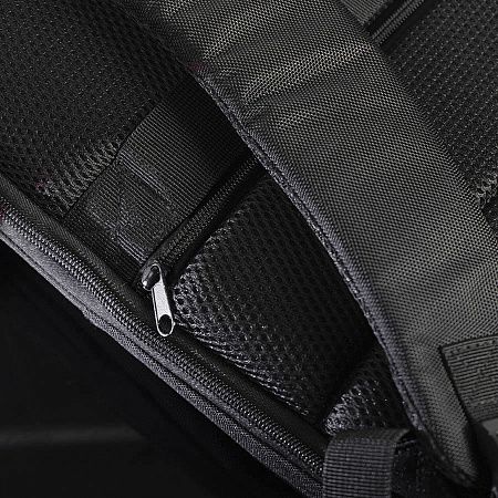 Расширяющийся  водостойкий рюкзак "Slim", чёрный, 45х30х6 см, ткань верха: 100% полиэстер 1680 D