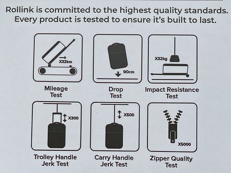 Чемодан складной Rollink Vega 360 55x40x20 см, 4 колеса, серо-синий