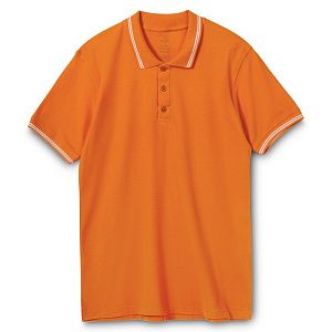 Рубашка поло Virma Stripes, белая под нанесение