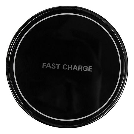 Настольная беспроводная зарядка MyEnergy 15 watt,  черная, в подарочной упаковке