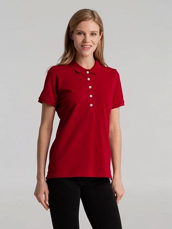 Рубашка поло женская Sunset, красная, размер S