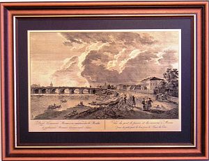 Гравюра "Вид Каменного моста 1"