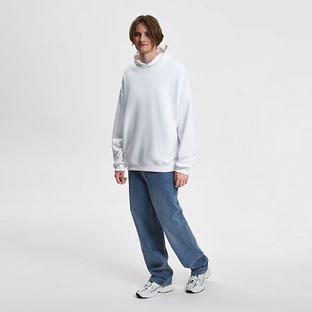 Худи оверсайз унисекс FUSION, белый, размер 3XL/4XL