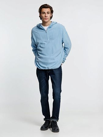 Анорак флисовый унисекс Fliska, голубой, размер XL/2XL