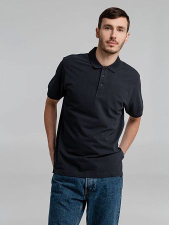 Рубашка поло мужская Neptune, темно-синяя, размер S