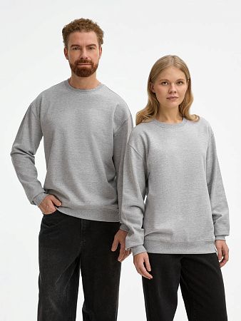 Свитшот унисекс Columbia, серый меланж, размер L