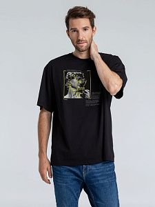 Футболка оверсайз «He is So Pretty. Давид», черная, размер XL/2XL