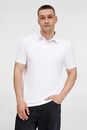 Рубашка поло унисекс Senti, белая, размер 4XL