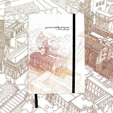 Блокнот линованный Pininfarina ITALIAN BEAUTY ROMA из каменной бумаги, А5