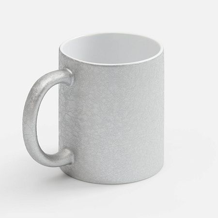 Кружка для сублимационной печати Sagredo, серебристая