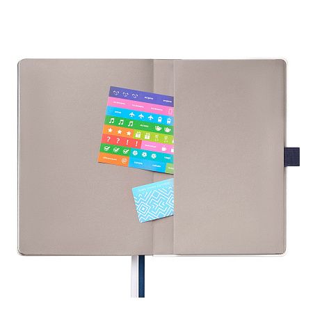 Ежедневник Arctic недатированный, белый/синий