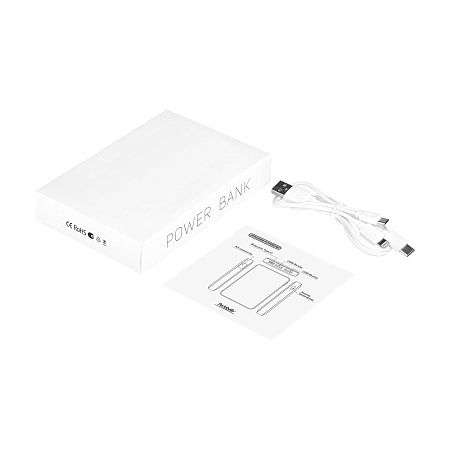 Внешний аккумулятор с подсветкой Ancor 5000 mAh, белый