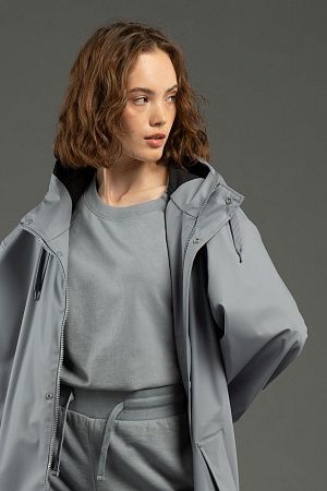 Футболка унисекс оверсайз T3, серая, размер XS/S