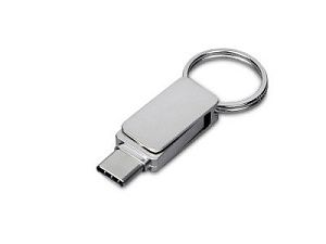 USB 3.0- флешка «Mercury» на 64 Гб с поворотным механизмом и дополнительным разъемом Type-C