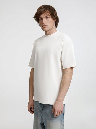 Футболка оверсайз унисекс Sideline, молочно-белая, размер XS/S