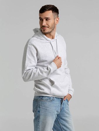 Толстовка с капюшоном Snake II светло-серый меланж, размер M