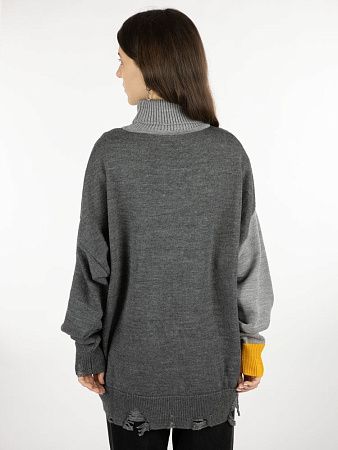 Свитер оверсайз Tricksy Net Grunge на заказ, полушерсть, размер L/XL