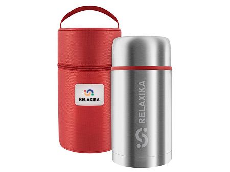 Термос для еды Relaxika «301» в чехле, 1200 мл