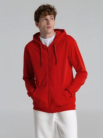 Толстовка на молнии с капюшоном Siverga 2.0, красная, размер S