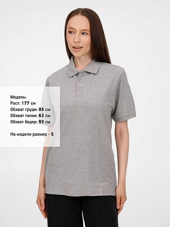Рубашка поло унисекс Upswing, серый меланж, размер XXL