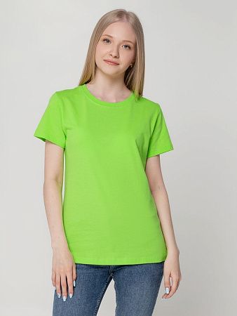 Футболка женская T-bolka Lady, зеленое яблоко, размер M