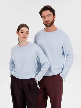 Лонгслив унисекс Siluetti Fuori, светло-голубой, размер L/XL