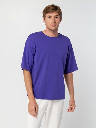 Футболка унисекс оверсайз Street Vibes, фиолетовая, размер XL/2XL