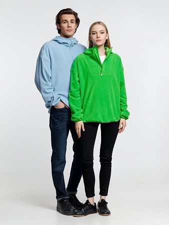 Анорак флисовый унисекс Fliska, голубой, размер XL/2XL