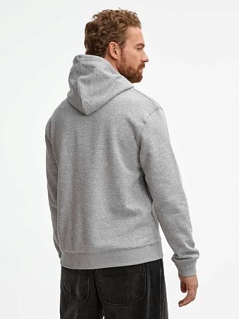 Толстовка унисекс Spencer, серый меланж, размер 3XL