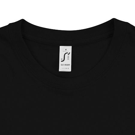 Футболка унисекс Regent 150, черная, размер XXS