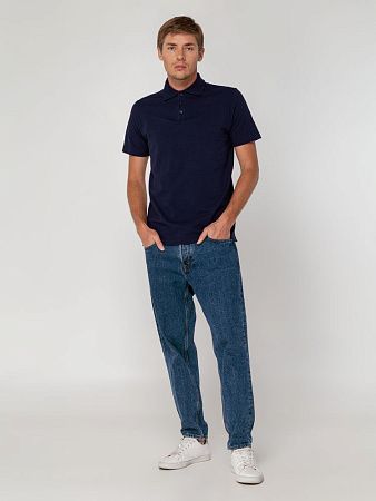 Рубашка поло мужская Virma Light, темно-синяя (navy), размер 4XL