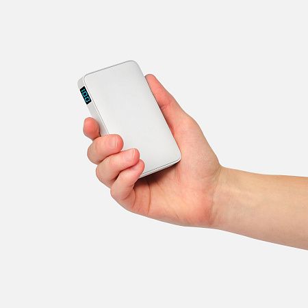 Внешний аккумулятор с подсветкой Ancor 5000 mAh, белый