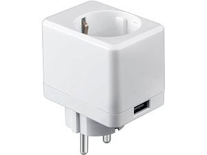 Умная розетка с USB портом «IoT P09», цвет: белый