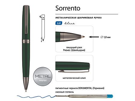 Ручка металлическая шариковая «Sorento»