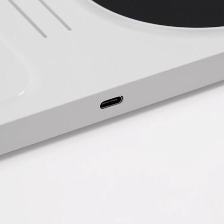 Беспроводное зарядное устройство с подогревом кружки Hot Task, белое