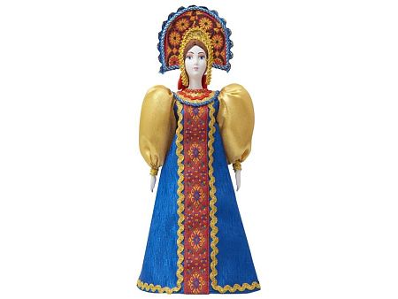 Подарочный набор: кукла фарфоровая, чай "Малина с мятой"