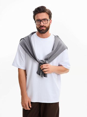 Футболка оверсайз Kangas, белая, размер XL/2XL