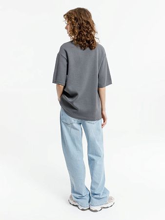 Джемпер с коротким рукавом Siluetti Volumica, серый, размер XS/S