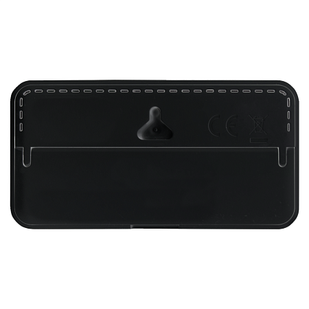 Часы настольные Chronos с термометром и гигрометром, с ж/к дисплеем, черные