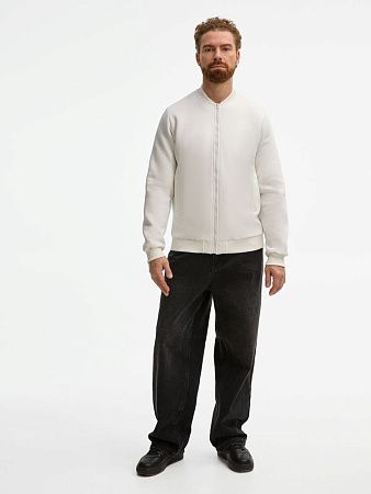 Бомбер унисекс Estado, молочно-белый, размер M